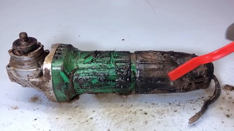 Extremely Rusty Antique Angle Grinder Restoration
