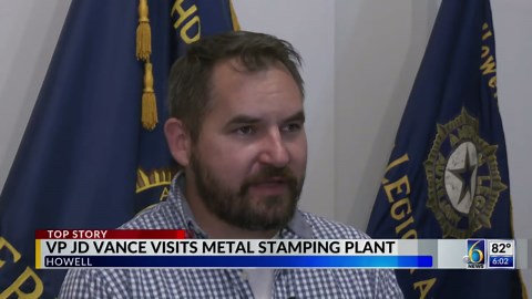 Vice President JD Vance metal stamping plant in Howell
