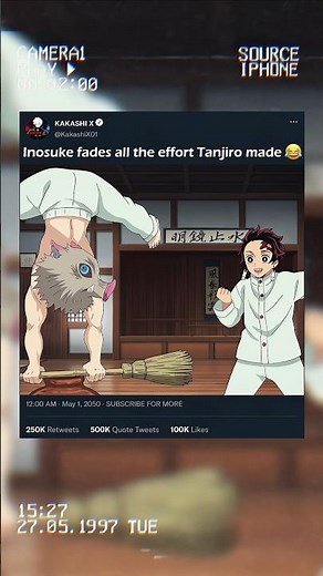 Inosuke being Inosuke 🤣 #demonslayer #inosuke #tanjiro