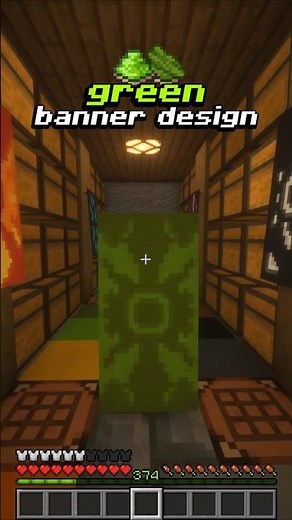 🟢Green Banner Design🟢 #minecraft #banner