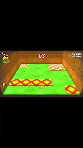 World 3-6 Mount Must Dash Green Stars & Stamp - Super Mario 3D World
