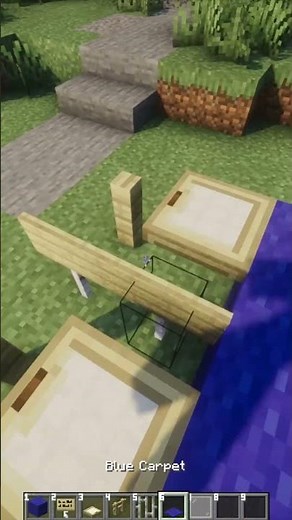 How to build a ping pong table in Minecraft #shorts #minecraft
