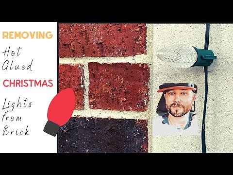 How to Remove Hot-Glued Christmas Lights From Brick or Stucco