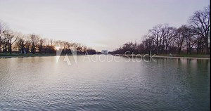 The Lincoln Memorial At Sunset Time During Winter In Washington DC