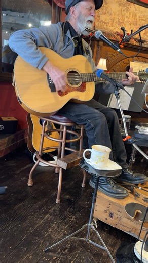 Showing Uncle Paul how to do Facebook Live! | Bourbon Café and Coffee Saloon