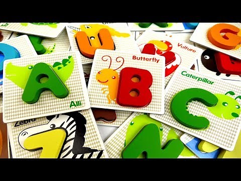 Learn alphabet for Toddlers Words that start with the letter A-Z Playing puzzle ABCDE