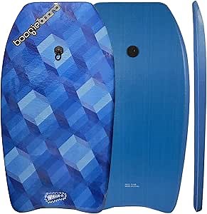 Wham-O 37" Body Board for Beach, Lightweight Bodyboards with EPS Core Wrist Leash, Great Surfing Board for Kids and Adults