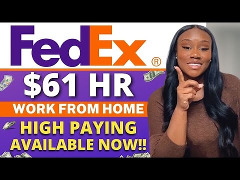FEDEX WORK FROM HOME | REMOTE WORK FROM HOME JOBS | ONLINE JOBS