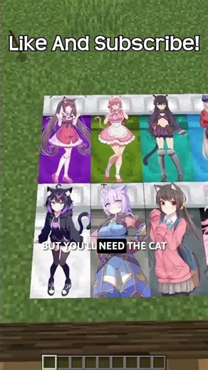 A Minecraft Resource Pack That Adds Cat Girl Bed Sheets!
