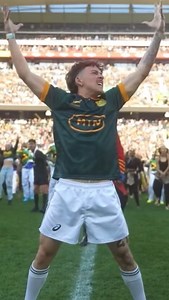 We made history on Saturday!💚🇿🇦🏆 SA is proud and so is @fafster09 and the @bokrugby 🥳 Big ups to @street_stylers for putting “The Greatest Show” for the past weekends homecoming game with the Springboks and All Blacks clash 🇿🇦🇳🇿 Faf Speedo dancer: @justindenobrega Amapiano mix by: @ameenharron Choreographer: @aimsley_fortuin #ForeverGreenForeverGold #Homecoming #Springboks #Rugbysa | Justin De Nobrega