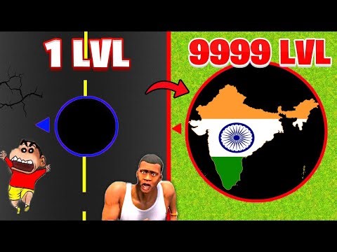 SHINCHAN & FRANKLIN try to EAT THE ENTIRE MAP USING MEGA SUPER HOLE IN Hole.Io with CHOP x GTA 5