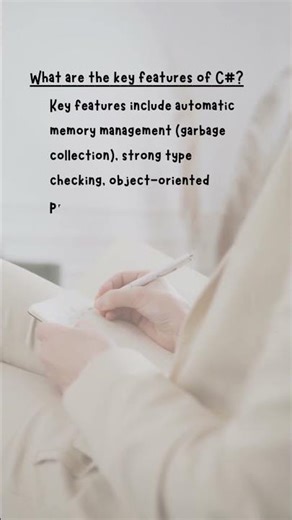What are the key features of C#?
