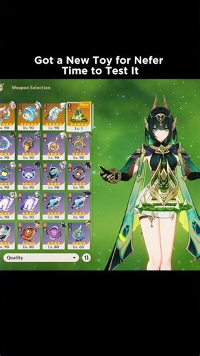 FINALLY! Nefer is Complete 💚(C0 R1 Showcase) #genshinShowcase