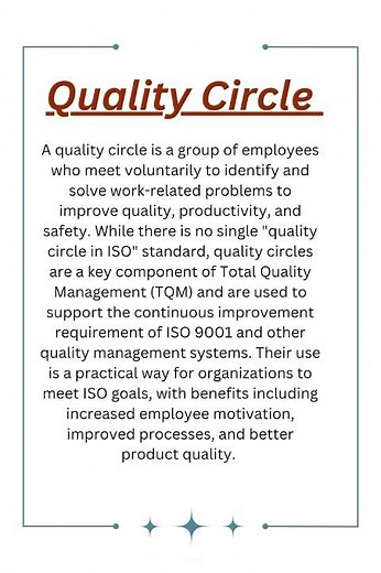 What is a quality circle ?