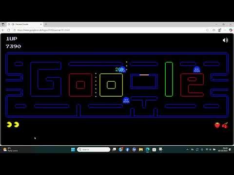 first time playing pacman google doodle.