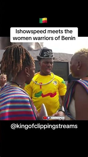 Ishowspeed meets the women warriors of Benin #ishowspeed #benin #africa #twitch #streamer
