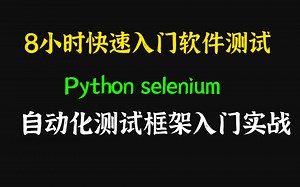 2020Python selenium自动化测试框架入门实战（最新版）