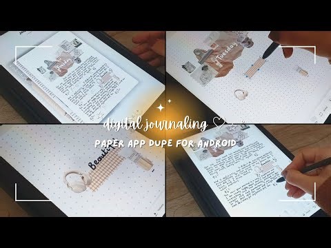 Paper App Dupe for Android | Digital journal with me on Samsung S6 lite ○°☁️ 🌱☆~
