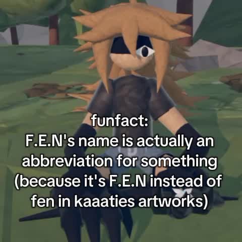 biggest mystery of fpe part 1 // fens name is actually a abbreviation for [REDACTED] (because we don't know and never will know the true abbreviation to fens name) #fpe #fundamentalpapereducation #enigmaverse #kaaatie #nonfpe