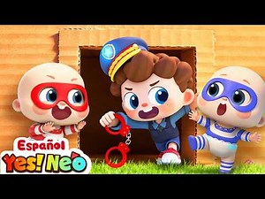 Escape de la Casa de Cartón | Yes! Neo | Canciones Infantiles | BabyBus en Español