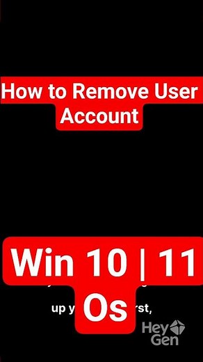 Delete Extra User Account in Windows 10/11 #windowstips #shorts #windows #tech #ai #backup #computer
