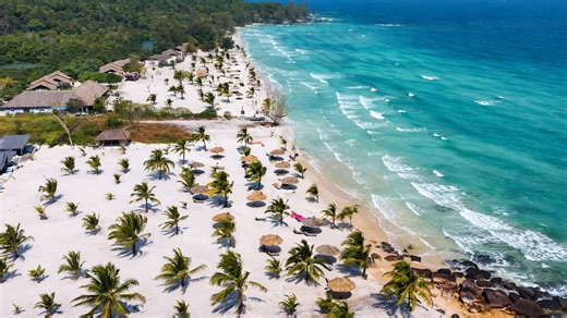 Hidden white sand paradise in Cambodia