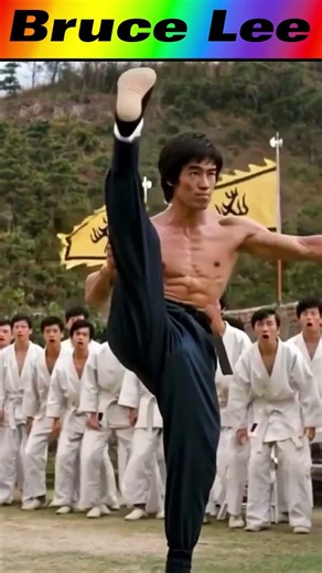 The Dragon's Fury: Bruce Lee's Perfect High Kick! 🐉 '용의 발차기' 전설적인 이소룡의 압도적인 하이 킥! 🐉