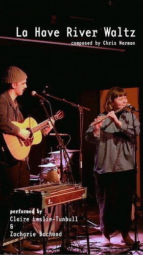 Playing La Have River Waltz at @sutton_encore this winter. This beautiful piece is written by Nova Scotian flutist and flute maker Chris Norman. We learned this tune from him last summer in Lunenburg. We uploaded the full video to Youtube and linked it in bio. #tradmusic #flute #guitar #irishmusic #novascotia #trad #music #duo #tune | Zach Enright Bachand