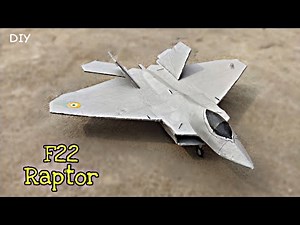 How to make F22 Raptor with cardboard | DIY cardboard plane