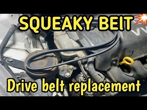 How to replace drive belt on Toyota Yaris ( belt noise)