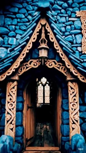blue stone library entrance view