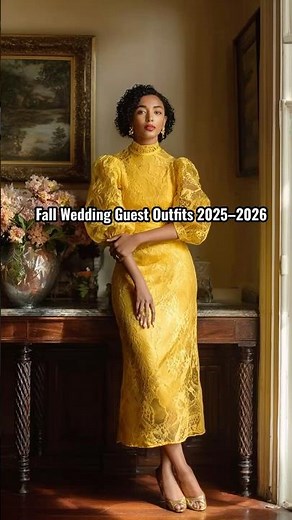 Fall Wedding Guest Outfits 2025–2026