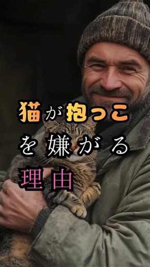 猫が抱っこを嫌がる理由 60秒で分かる自然科学の不思議 #shorts #shortvideo #雑学 #雑学ショート #豆知識