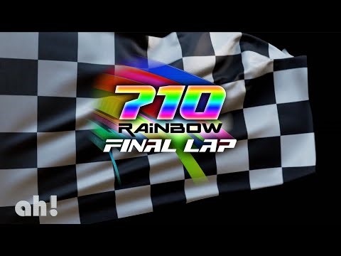 A BLACK & WHITE mashup - “Chequered Flag” by ah! - part of “710 Rainbow Final Lap”
