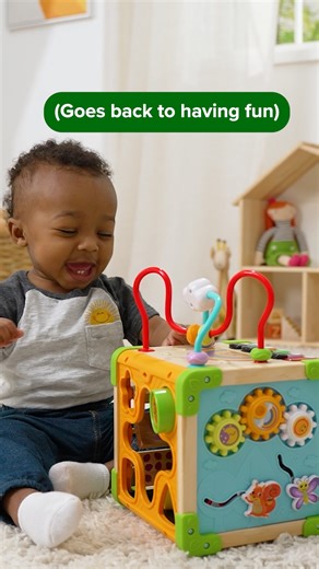 The only thing better than having weekend plans, is canceling weekend plans 💚 Who needs to go anywhere when you've got a whole block party at home? Touch & Learn Wooden Activity Cube has shapes, colors, numbers, animals and music around every corner! 🌴 🟩🟨🟧 🟥⬜️🟪 🟦🟩🟨 #LeapFrog #TouchAndLearnActivityCube | LeapFrog USA