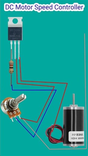 How to make DC Motor Speed Controller using IRFZ44N Mosfet ⚙️ #shortvideo #shortsfeed #rgexperiment