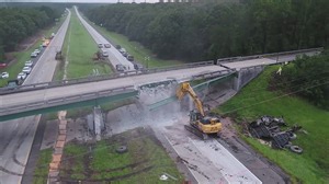 I-16 lanes reopen in both directions after crews make progress on bridge demolition
