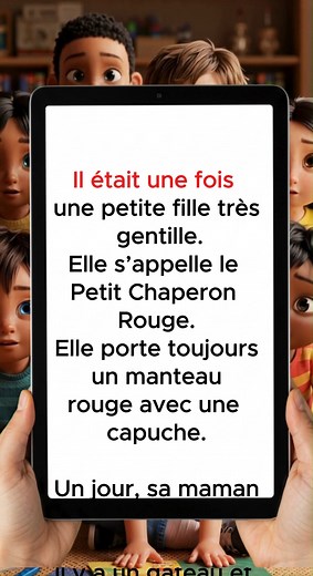 35K views · 977 reactions | Le conte de fée : Le petit Chaperon Rouge (partie 1) Apprendre la lecture rapide et avec fluidité ! #french #francais #اللغة_الفرنسية #learnfrench #francaisfacile #تعلم_اللغة_الفرنسية #histoire #conte | Prof Med Merzougui1 | Facebook