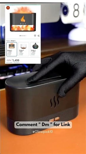 This Flame Humidifier is PURE VIBE 🔥 | Home Decor Must Have😍 #glowpick10 #shorts #amazon