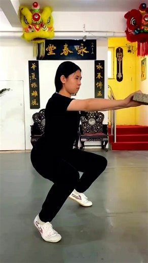 10K views · 506 reactions | Practice is the hardest part of learning, and training is the essence of transformation. The young girl is doing a difficult horse squat to develop her leg strength and stability to better master Martial Arts. Can you do this? @allaboutmartialarts99 | Karate Techniques | Facebook