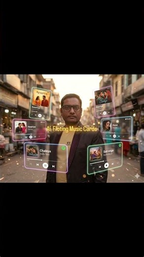 Ai Floting Music Cards