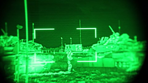 Abrams tanks fire in live exercise on NATO’s eastern flank