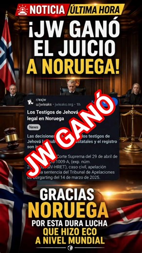 JW gano el juicio al Estado Noruega 2026 resolución final