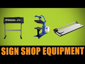 Equipment for Your Sign Shop From JDS Sign Supply