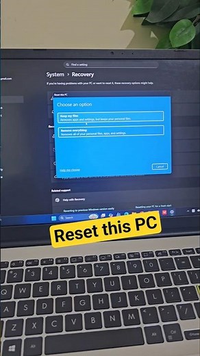 How to Factory Reset Laptop Windows 10 ! #Shorts #FactoryReset #ytshorts #viral #PCRepair