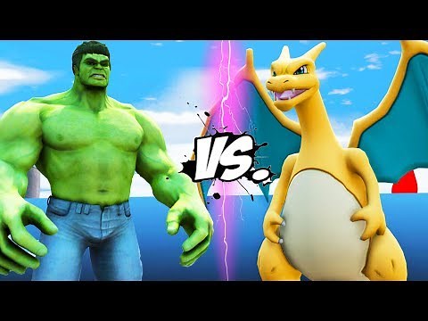 HULK vs CHARIZARD (Pokemon) - EPIC BATTLE
