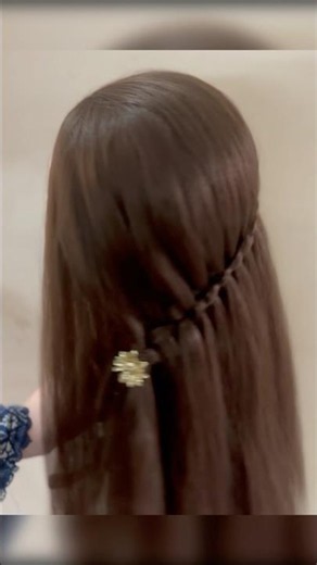 Effortless Elegance | Waterfall | Hairstyle TutorialThat Perfect 90s Vibe Waterfall Braid 🤍