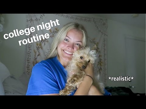 Realistic College Night Routine