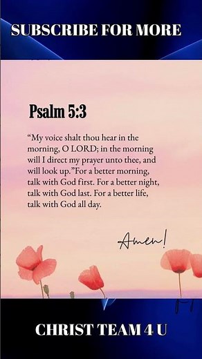Psalm 5:3 ✝️ #biblestudy #bibleverse #christianliving #music #gospelmusic #blessthelord #fypage