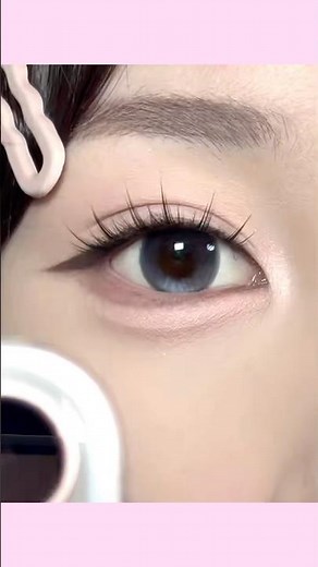 Korean eye makeup tutorial 🌷✨ #makeup #makeuptutorial #beauty #beautytips #beautiful #cute